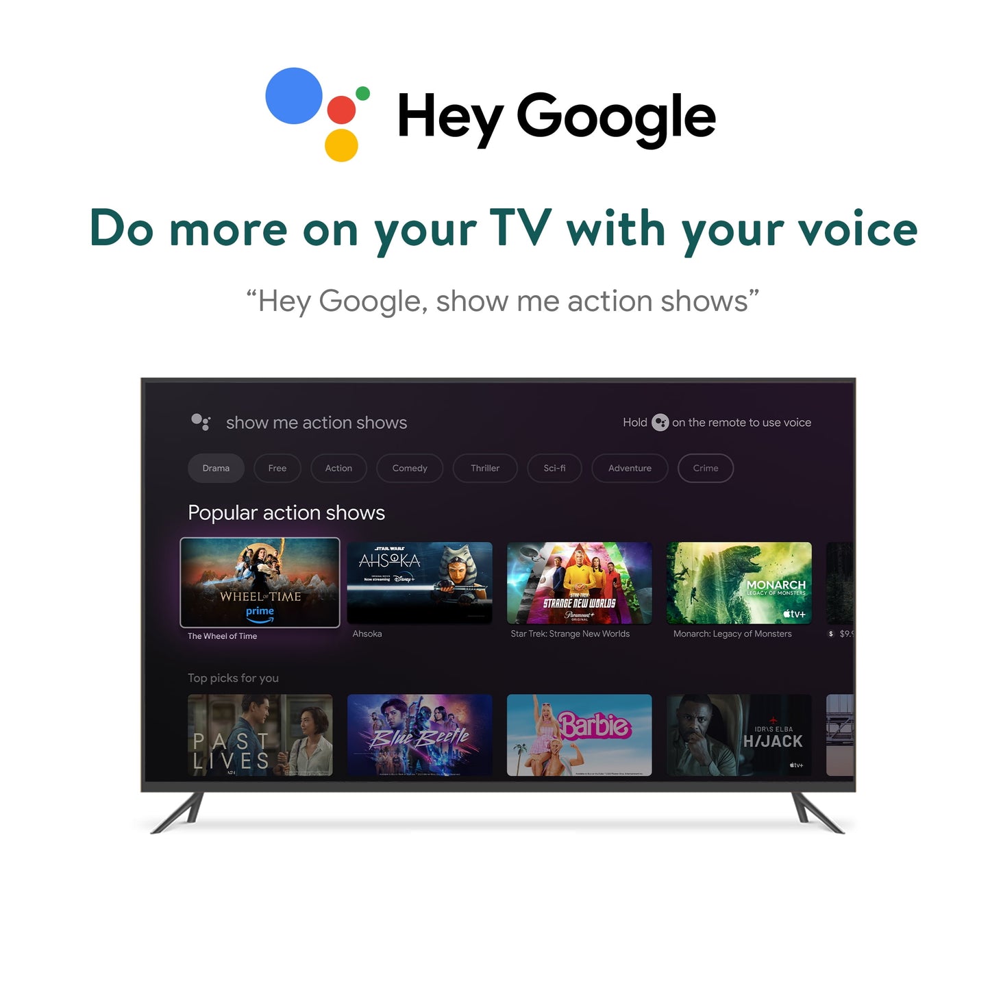 Google TV 4K Pro Streaming Device (New, 2024), 4K UHD Resolution, Dolby Vision & Dolby ATMOS, Hands-Free Voice Control, Smart Hub