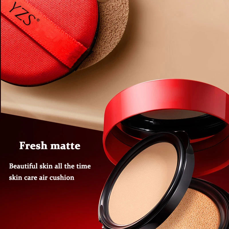 2 in 1 Double Layer Air Cushion Makeup Pressed Powder Set Foundation Whitening BB&CC Cream Long Lasting Oil Control Face Makeup