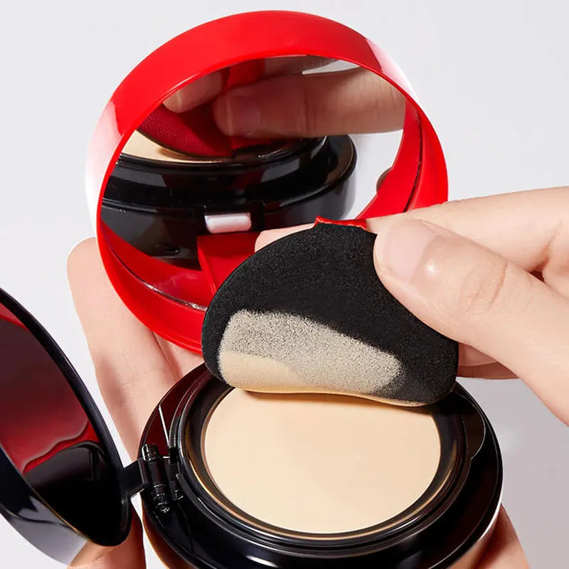 2 in 1 Double Layer Air Cushion Makeup Pressed Powder Set Foundation Whitening BB&CC Cream Long Lasting Oil Control Face Makeup