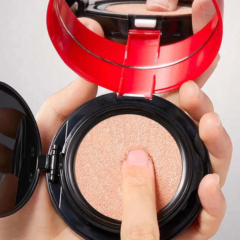 2 in 1 Double Layer Air Cushion Makeup Pressed Powder Set Foundation Whitening BB&CC Cream Long Lasting Oil Control Face Makeup