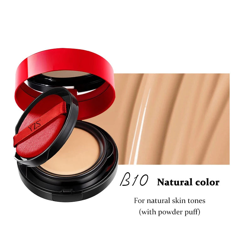 2 in 1 Double Layer Air Cushion Makeup Pressed Powder Set Foundation Whitening BB＆CC Cream Long Lasting Oil Control Face Makeup