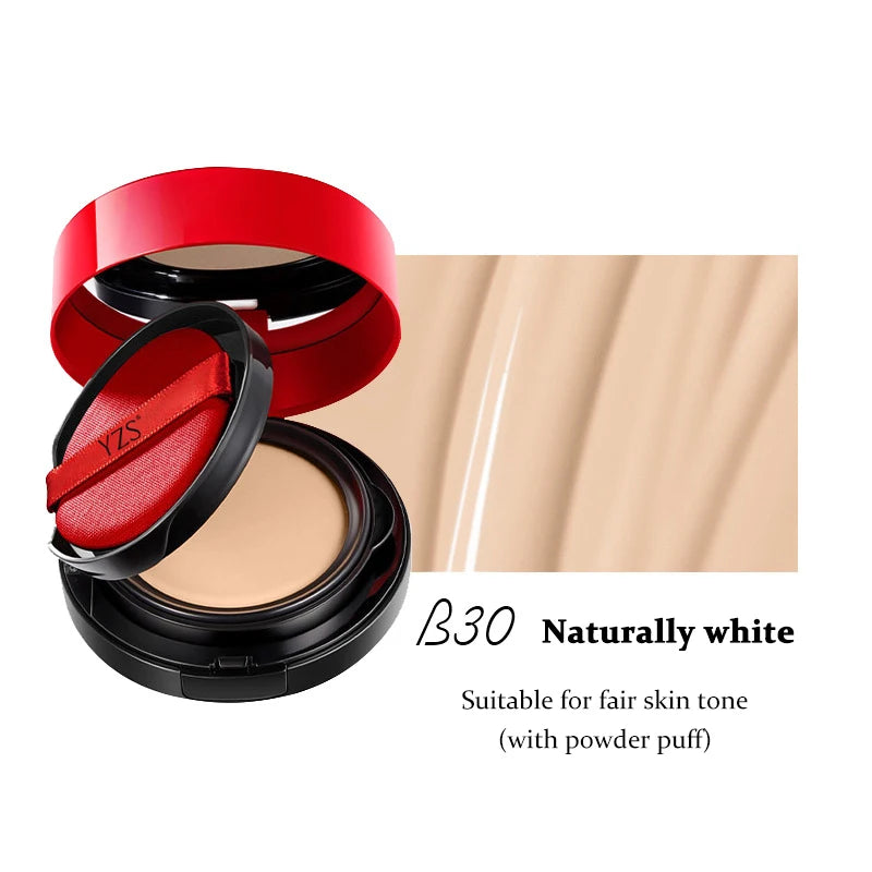 2 in 1 Double Layer Air Cushion Makeup Pressed Powder Set Foundation Whitening BB＆CC Cream Long Lasting Oil Control Face Makeup