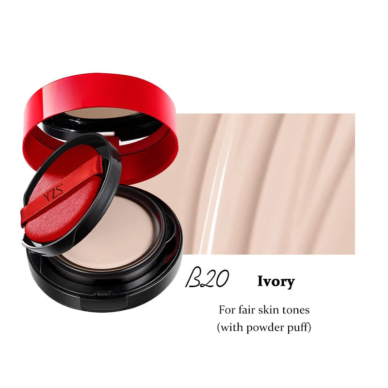 2 in 1 Double Layer Air Cushion Makeup Pressed Powder Set Foundation Whitening BB＆CC Cream Long Lasting Oil Control Face Makeup