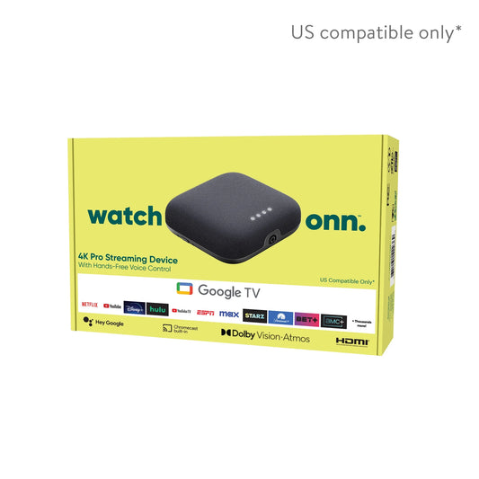 Google TV 4K Pro Streaming Device (New, 2024), 4K UHD Resolution, Dolby Vision & Dolby ATMOS, Hands-Free Voice Control, Smart Hub