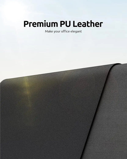 Leather Desk Pad Protector, Office Desk Mat, Large Mouse Pad, Non-Slip PU Leather Desk Blotter, Laptop Desk Pad Waterproof